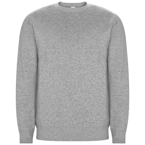 Pull publicitaire 300gr unisexe coton bio rPET Batian ROLY Gris chiné